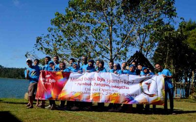 Team Building BJB Syariah dengan Kegiatan Rafting Pangalengan Seru